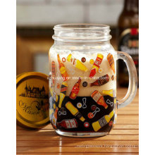 Custom 16oz Empty Glass Beer Mug